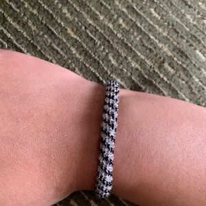 Buy one and get one free ! Black and White Beaded Bracelet